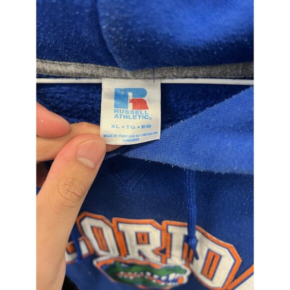 Vintage Russell Athletic Florida Gators Blue Hoodie size XLarge - Picture 5 of 6